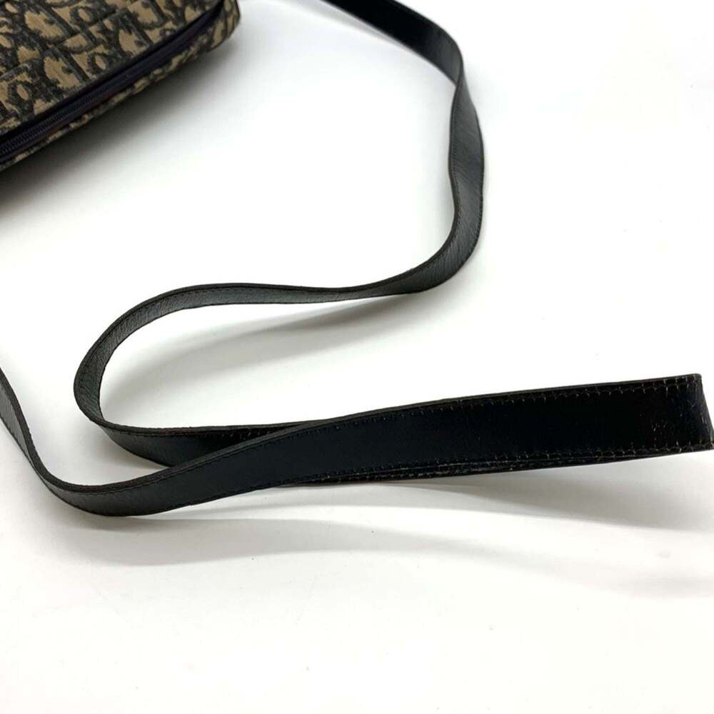 CHRISTIAN DIOR Brown Canvas Trotter Shoulder Bag - Picture 6 of 10